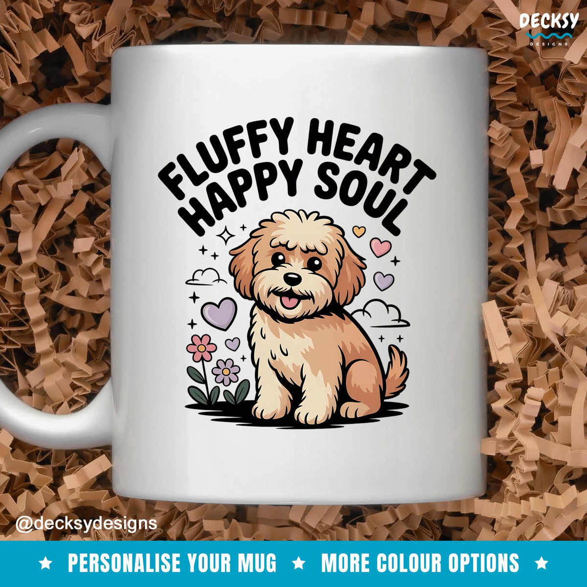 Cavapoo Mug, Gift Mug Cavoodle, Dog Lovers Gift Mug, Custom Dog Owner Mug, Personalised Dog Dad, Funny Dog Mum Gift, Poodle Mix Gift Mug Mugs by DecksyDesigns