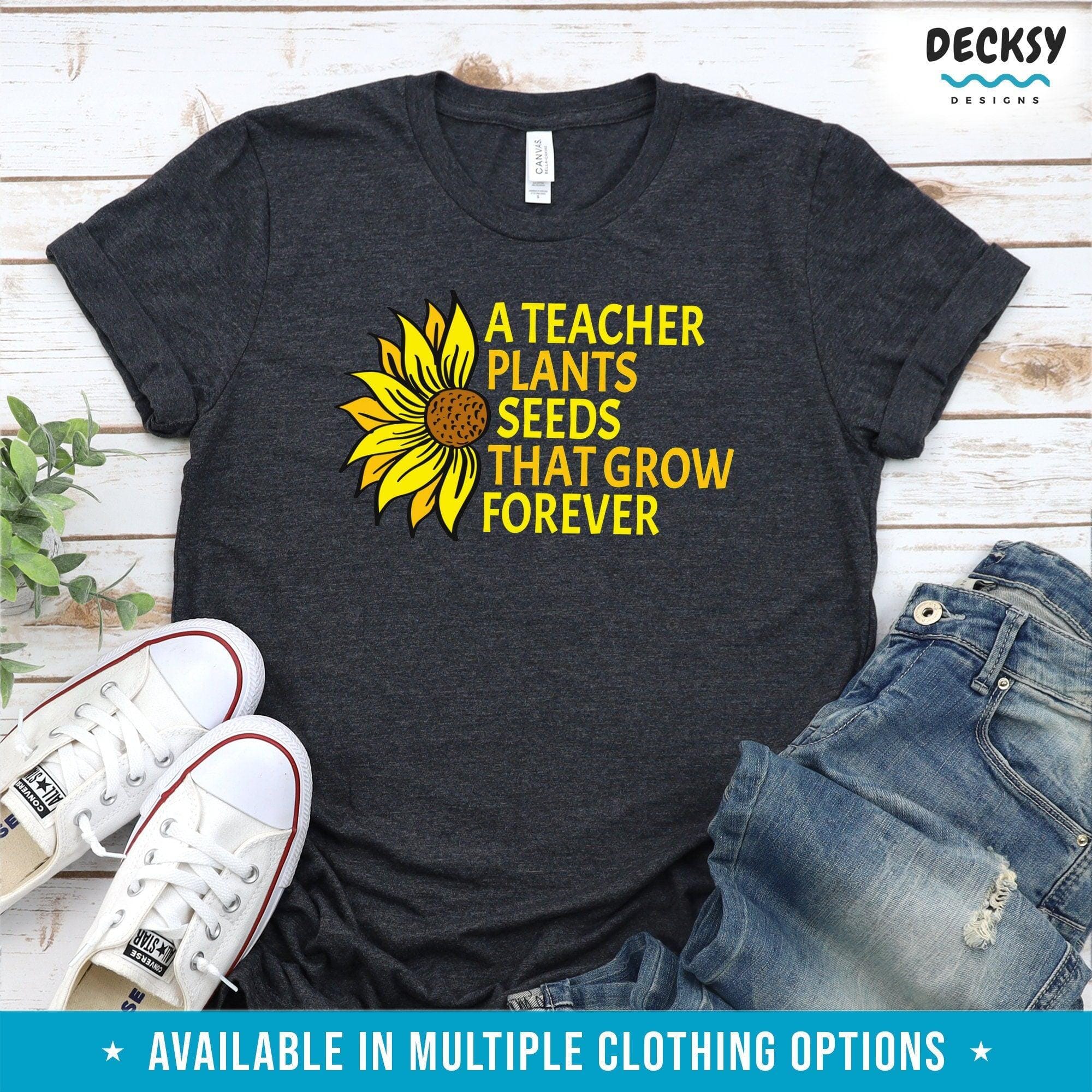 Inspirational Teacher Shirt, Gift For Teaching Assistant-Clothing:Gender-Neutral Adult Clothing:Tops & Tees:T-shirts:Graphic Tees-DecksyDesigns