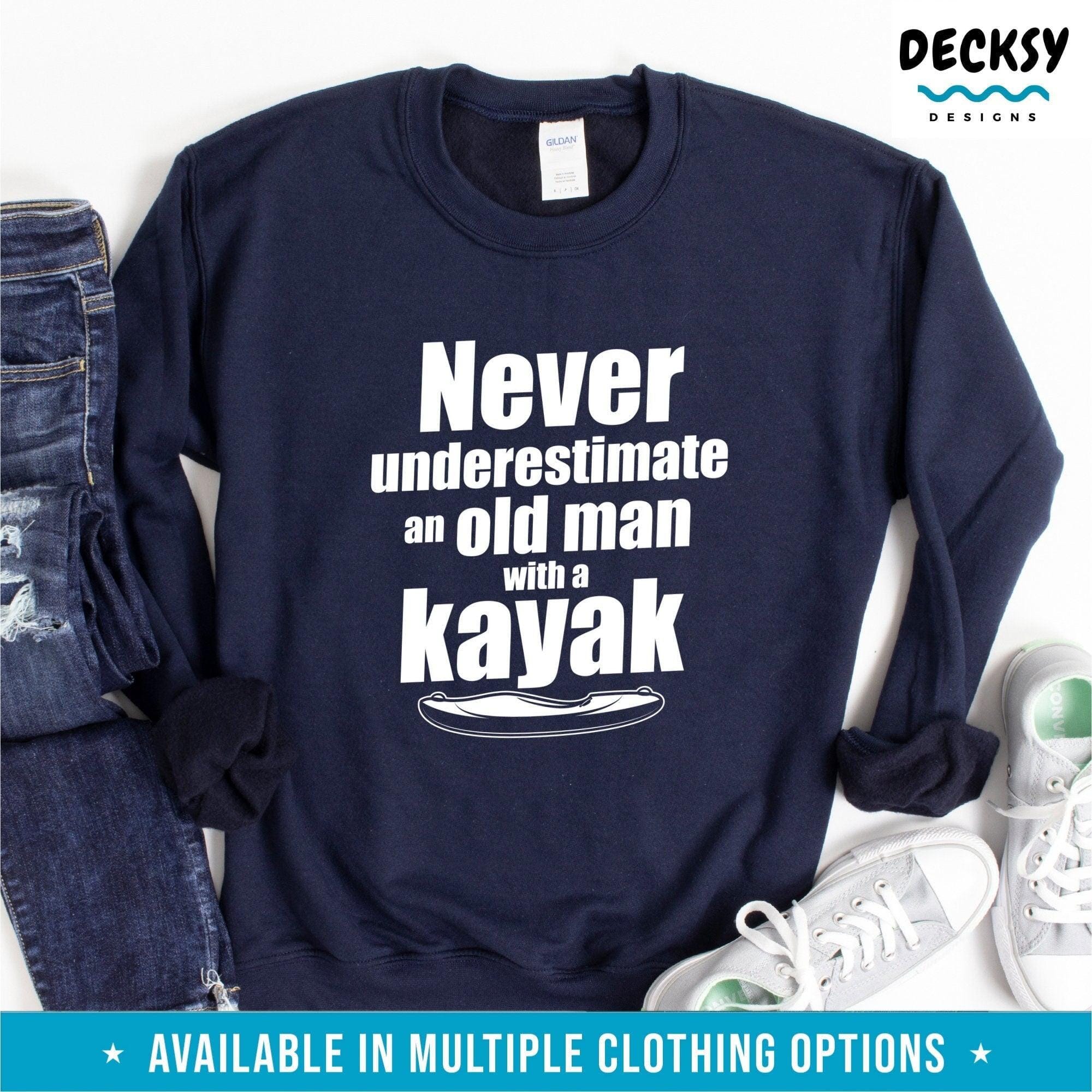 Kayaking Shirt, Gift For Men-Clothing:Gender-Neutral Adult Clothing:Tops & Tees:T-shirts:Graphic Tees-DecksyDesigns