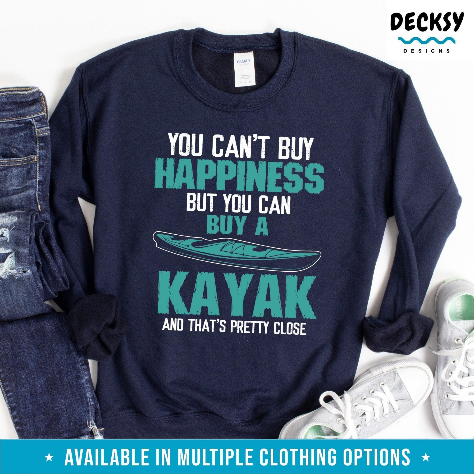 Kayaking T-shirt, Kayak Lover Gift-Clothing:Gender-Neutral Adult Clothing:Tops & Tees:T-shirts:Graphic Tees-DecksyDesigns