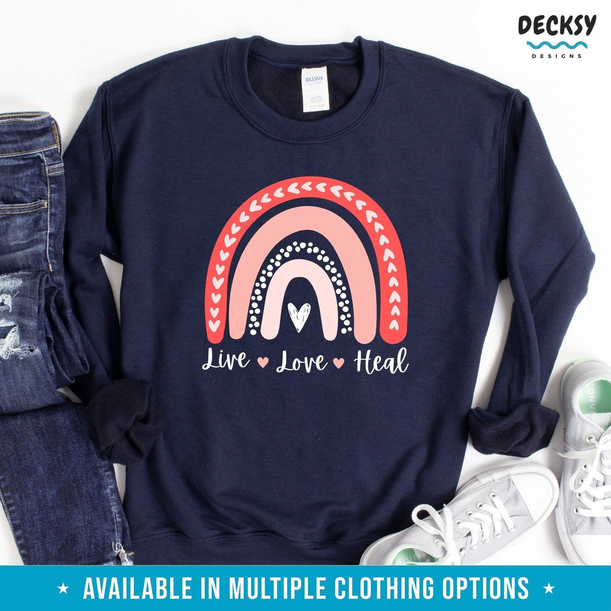 Live Love Heal Shirt Nurse Shirt, Gift for Nurse-Clothing:Gender-Neutral Adult Clothing:Tops & Tees:T-shirts:Graphic Tees-DecksyDesigns