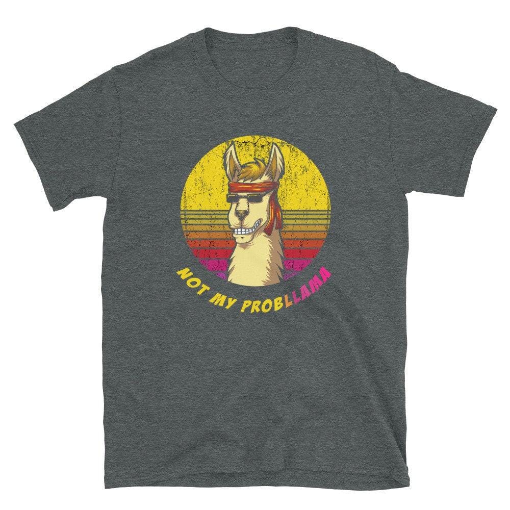 Llama Shirt, Funny Farm Animal Gift-Clothing:Gender-Neutral Adult Clothing:Tops & Tees:T-shirts:Graphic Tees-DecksyDesigns