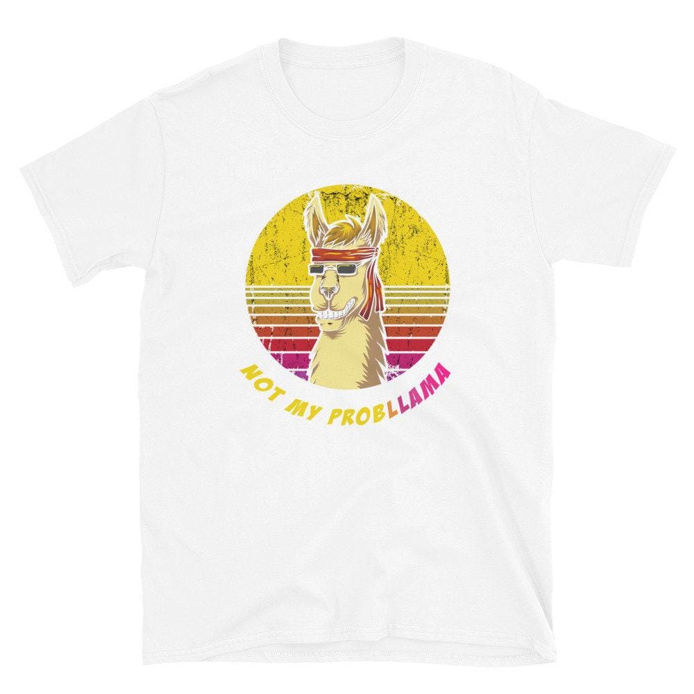 Llama Shirt, Funny Farm Animal Gift-Clothing:Gender-Neutral Adult Clothing:Tops & Tees:T-shirts:Graphic Tees-DecksyDesigns