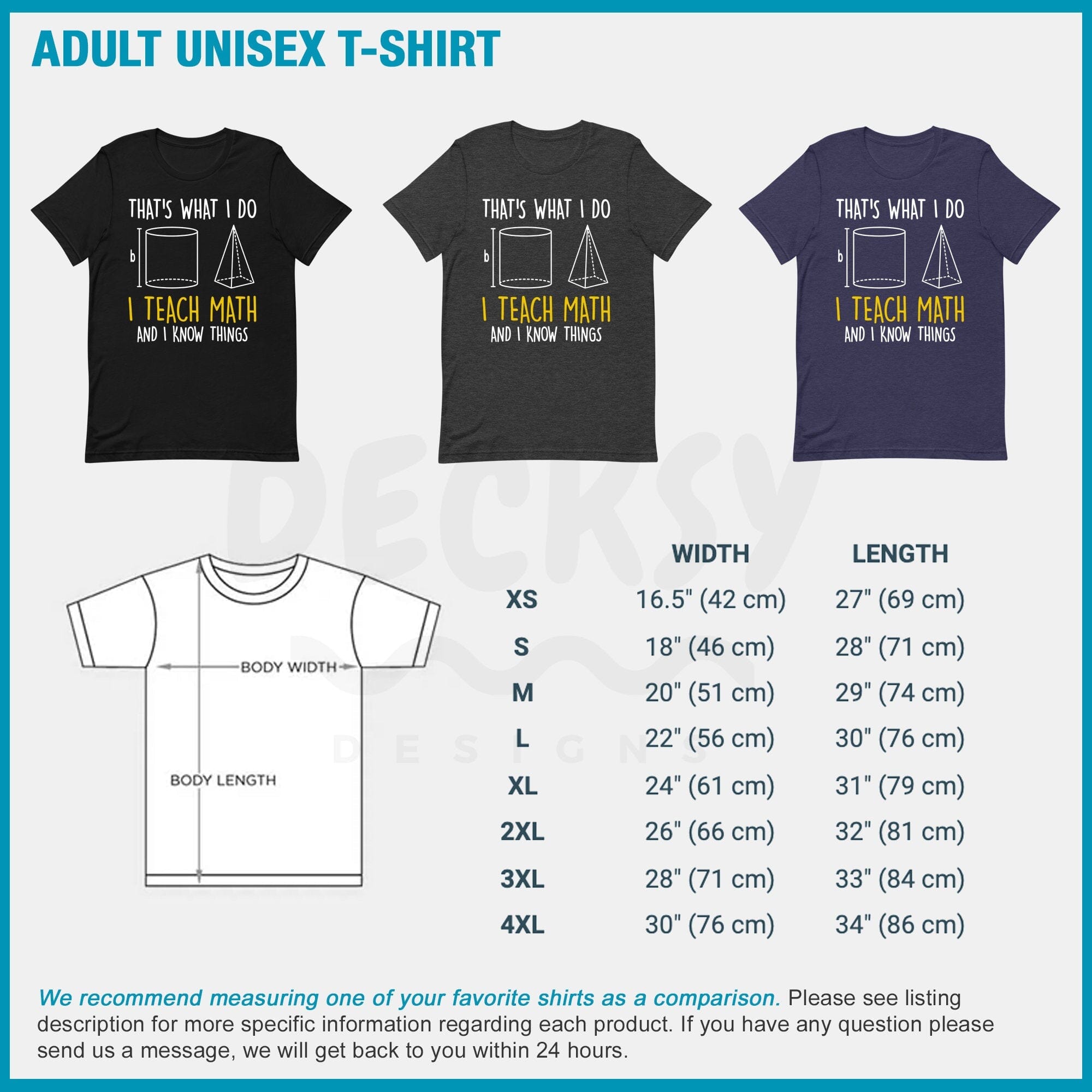 Math Teacher Shirt, Gift for Math Tutor-Clothing:Gender-Neutral Adult Clothing:Tops & Tees:T-shirts:Graphic Tees-DecksyDesigns