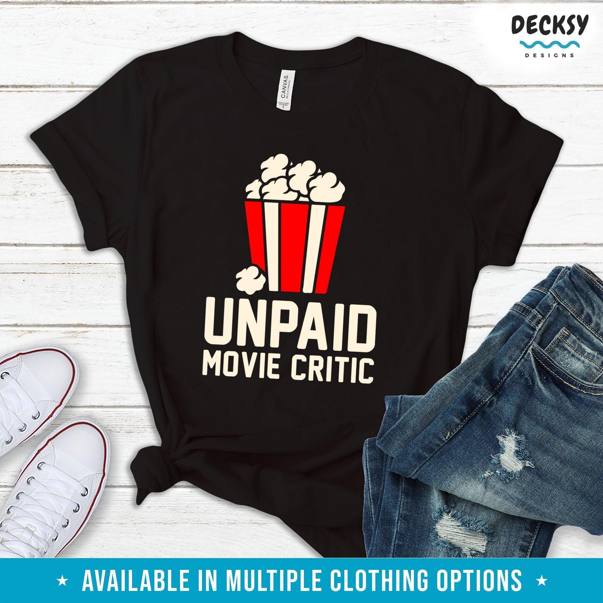 Movie Buff T-shirt, Cinema Lover Gift-Clothing:Gender-Neutral Adult Clothing:Tops & Tees:T-shirts:Graphic Tees-DecksyDesigns