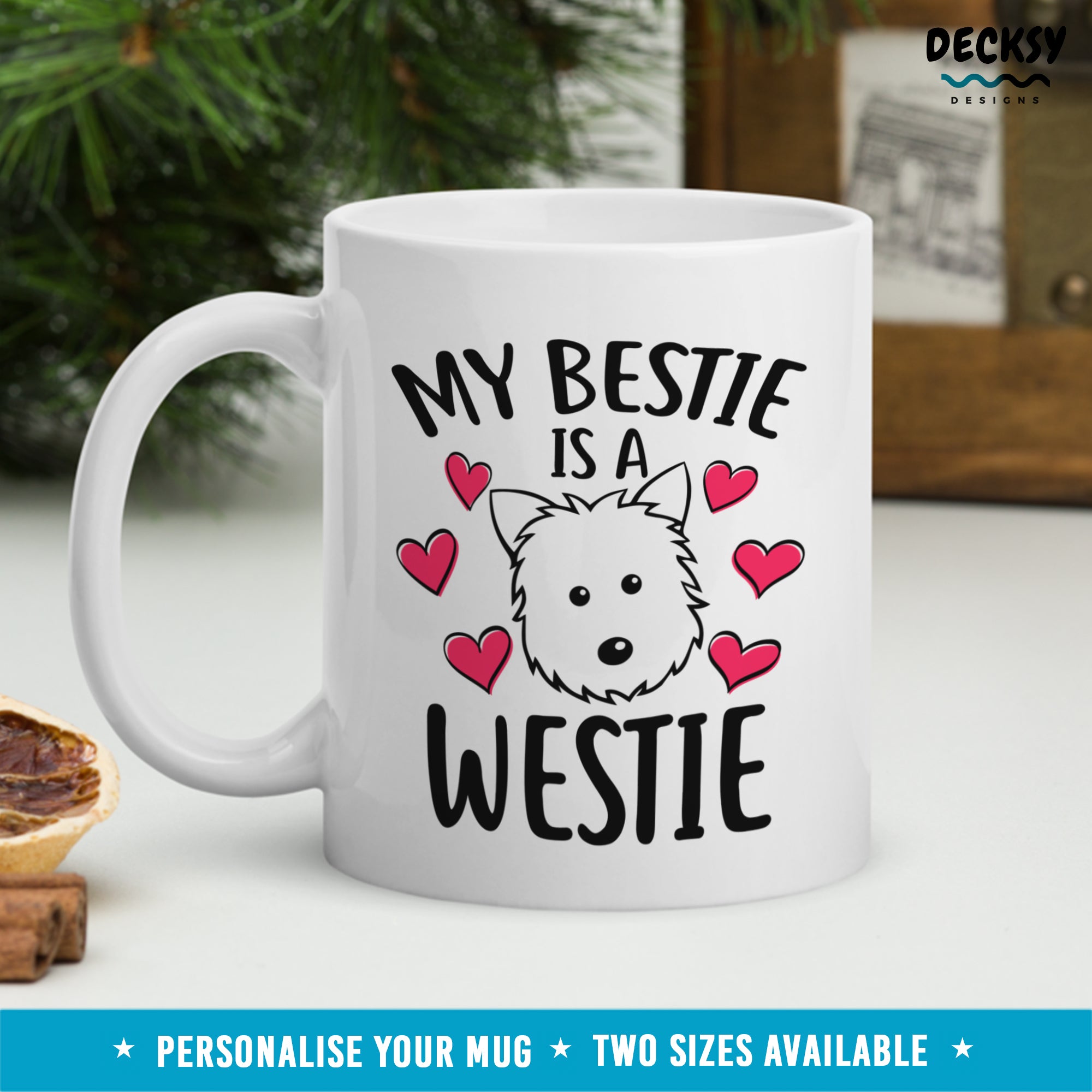 Westie Coffee Mug, Personalised West Highland Terrier Gift