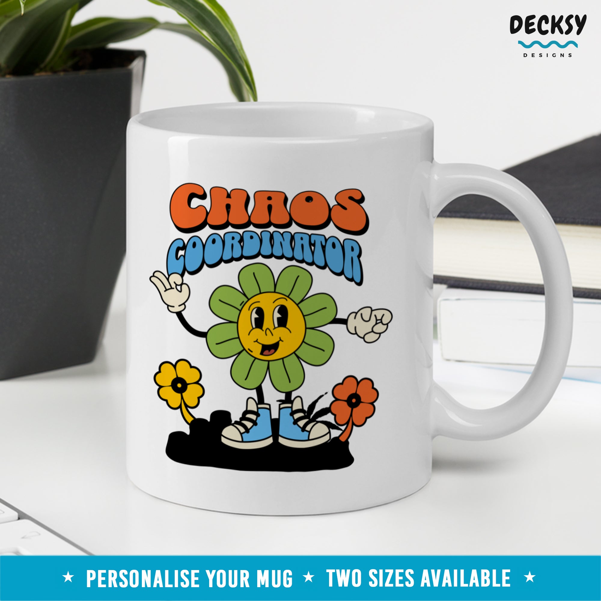 Chaos Coordinator Mug, Custom Office Assistant Gift, Coffee Lover Boss Gift