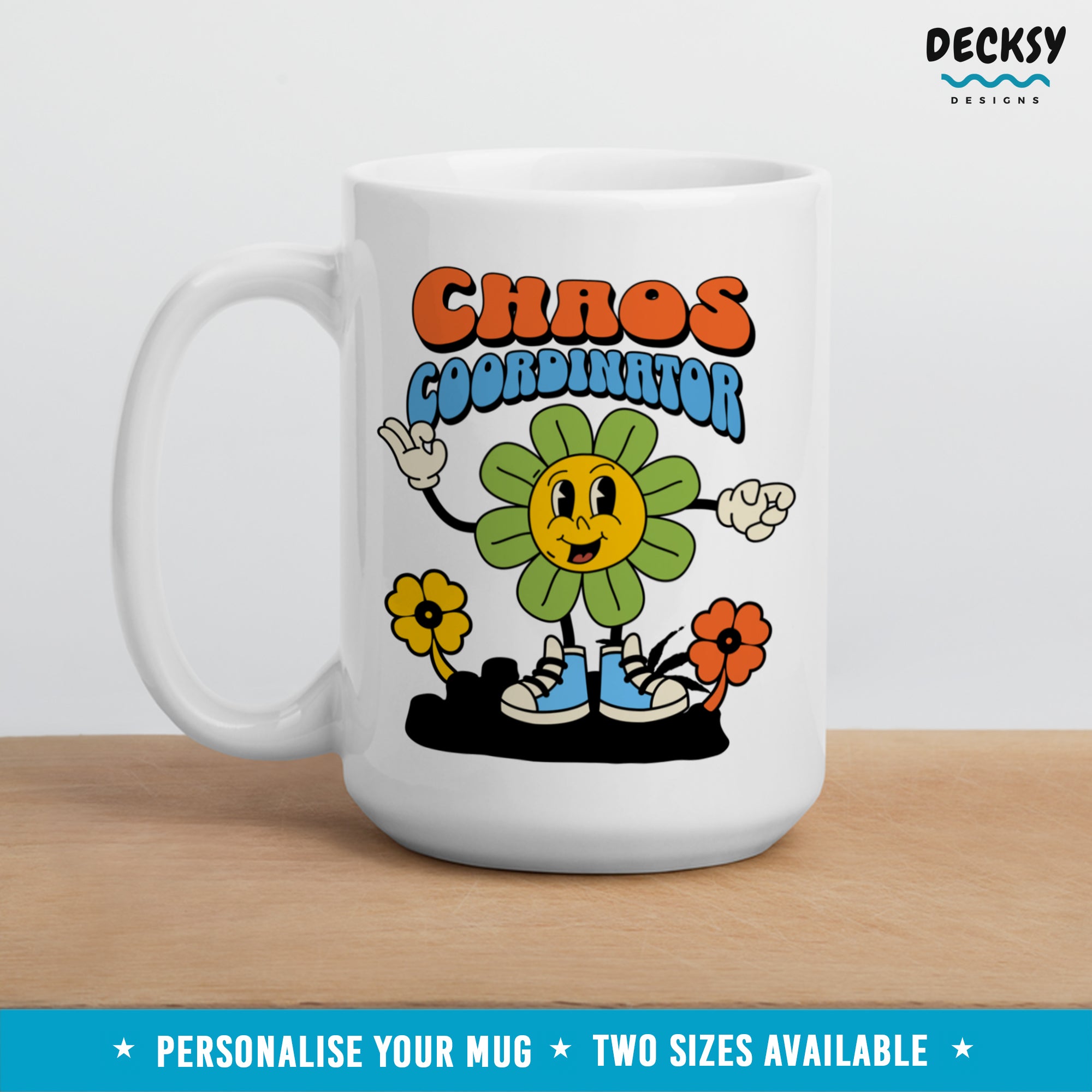 Chaos Coordinator Mug, Custom Office Assistant Gift, Coffee Lover Boss Gift