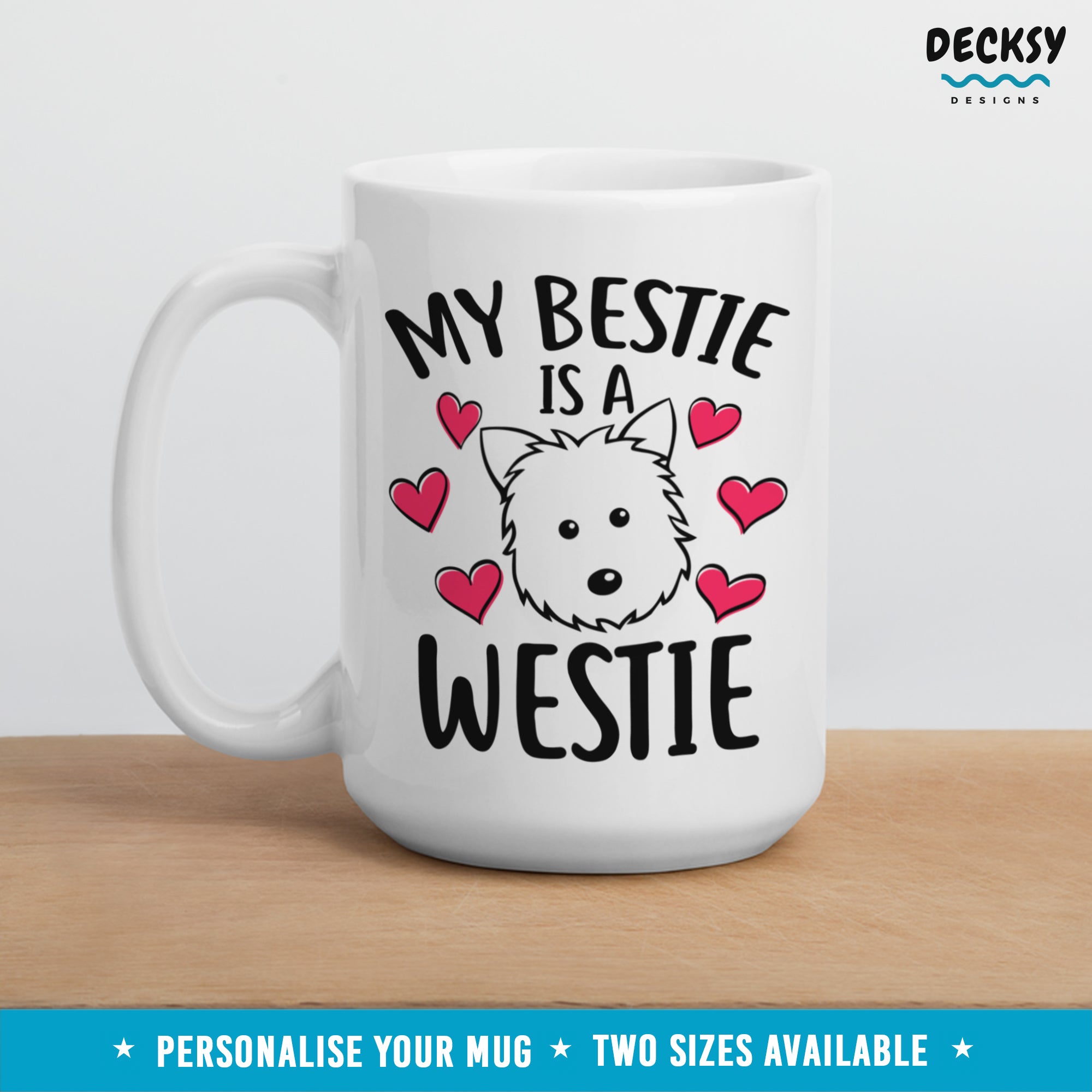 Westie Coffee Mug, Personalised West Highland Terrier Gift