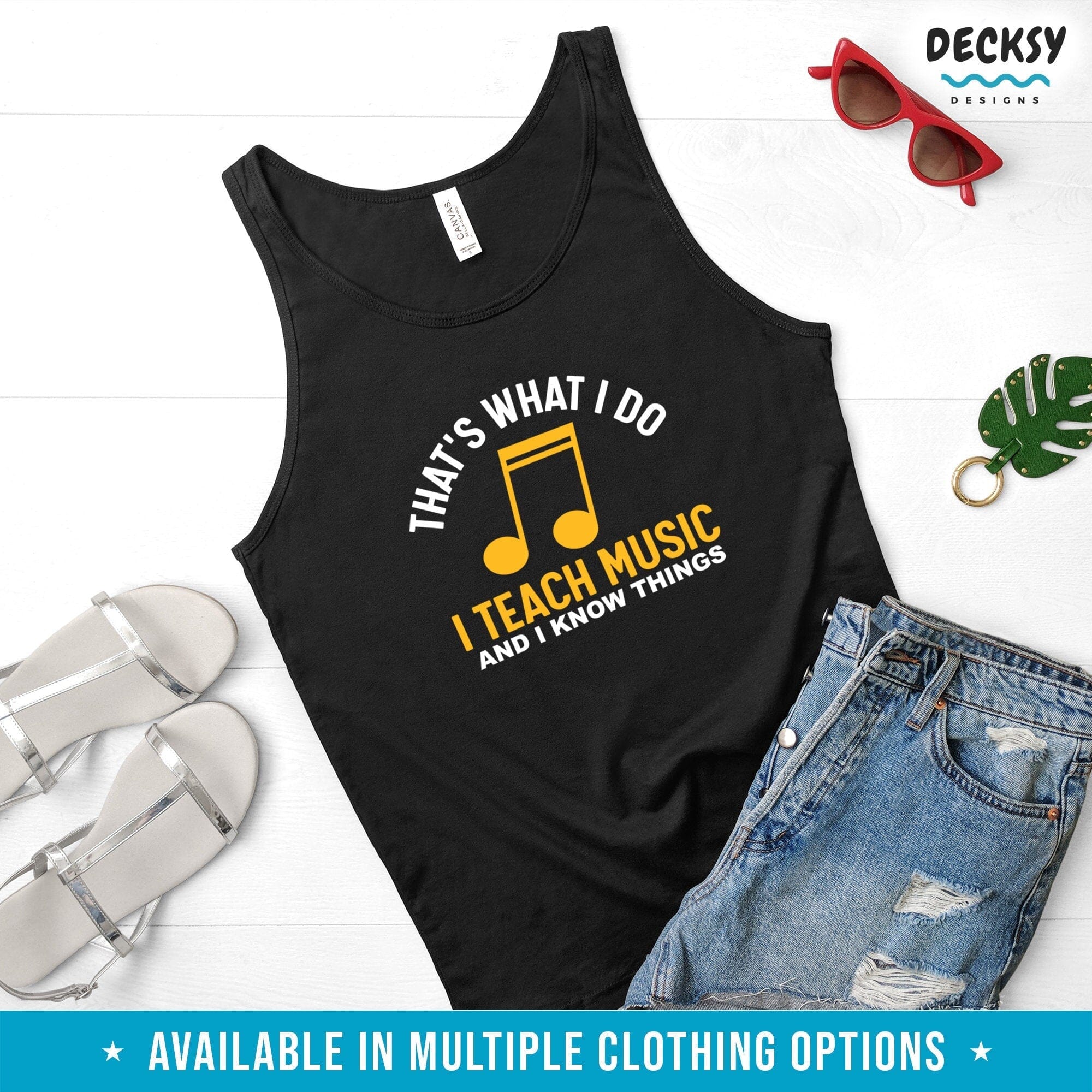 Music Teacher Shirt, Pianist Gift-Clothing:Gender-Neutral Adult Clothing:Tops & Tees:T-shirts:Graphic Tees-DecksyDesigns