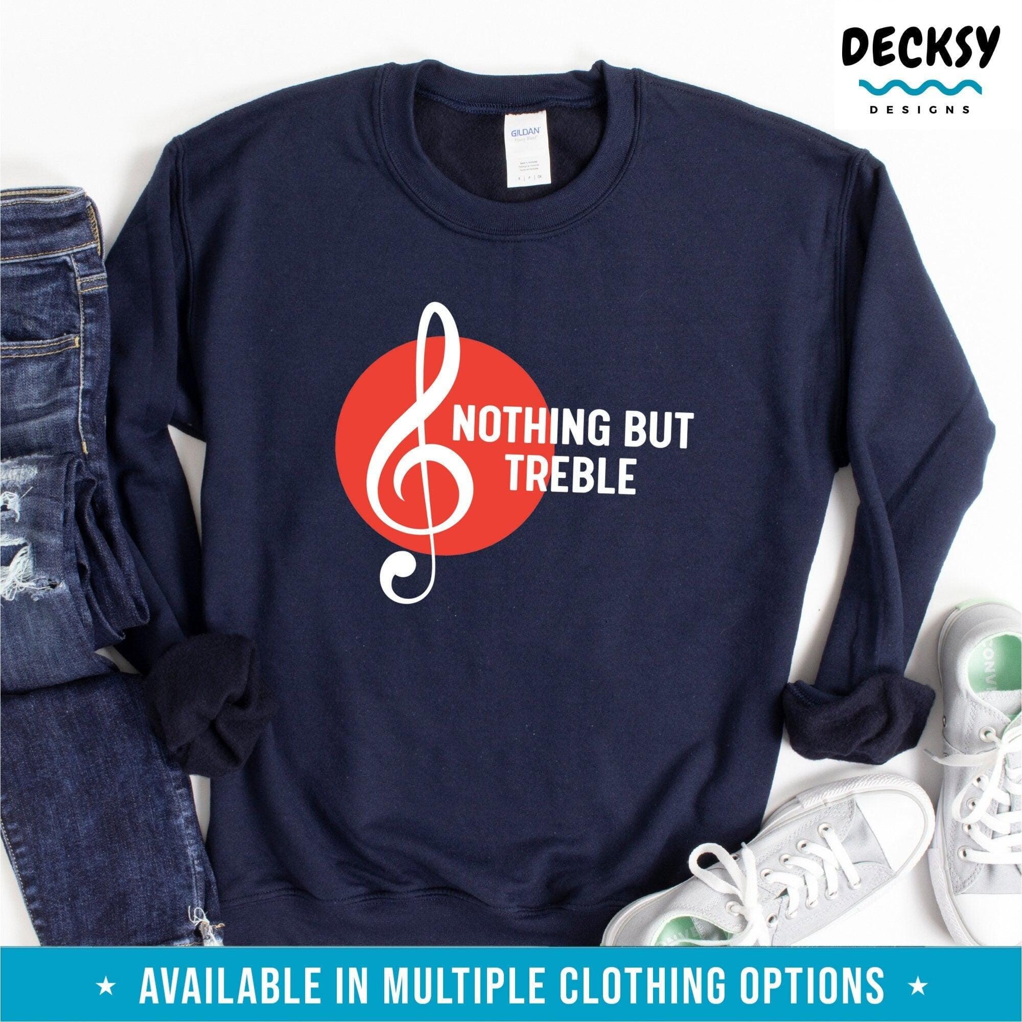 Musician Sweatshirt, School Music Teacher Gift-Clothing:Gender-Neutral Adult Clothing:Tops & Tees:T-shirts:Graphic Tees-DecksyDesigns