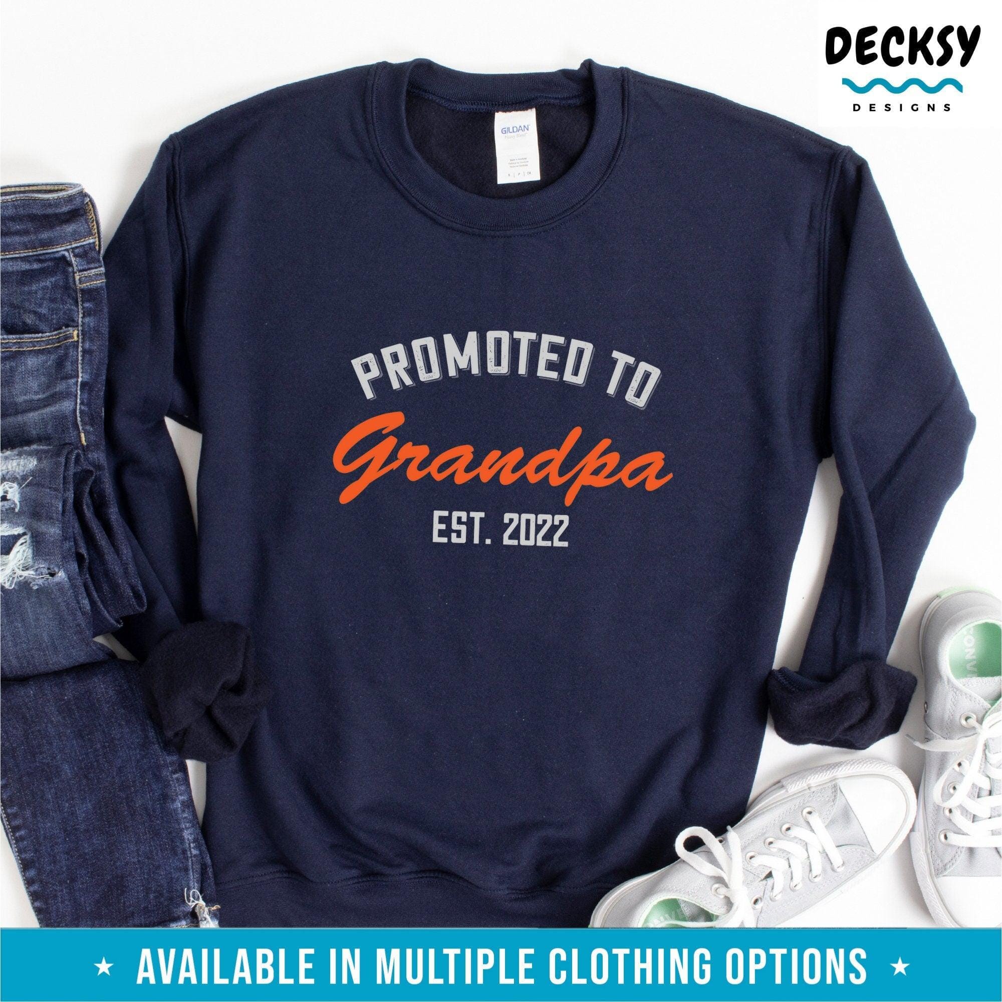 New Grandpa Shirt, Funny Grandfather Gift-Clothing:Gender-Neutral Adult Clothing:Tops & Tees:T-shirts:Graphic Tees-DecksyDesigns