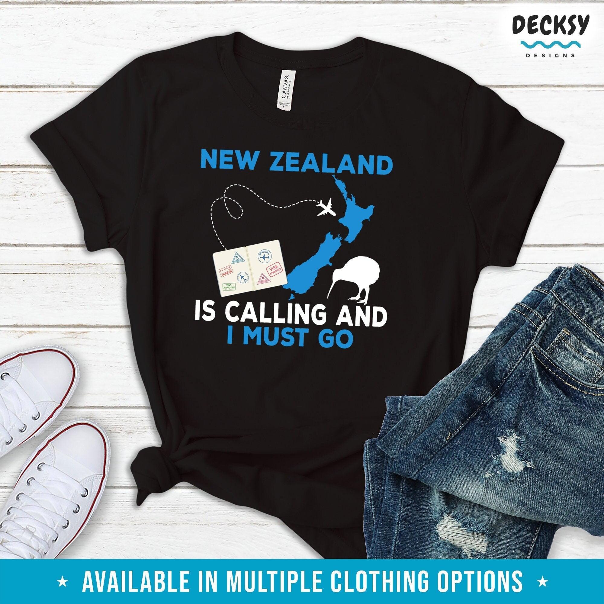 New Zealand Shirt, Vacation Gift-Clothing:Gender-Neutral Adult Clothing:Tops & Tees:T-shirts:Graphic Tees-DecksyDesigns