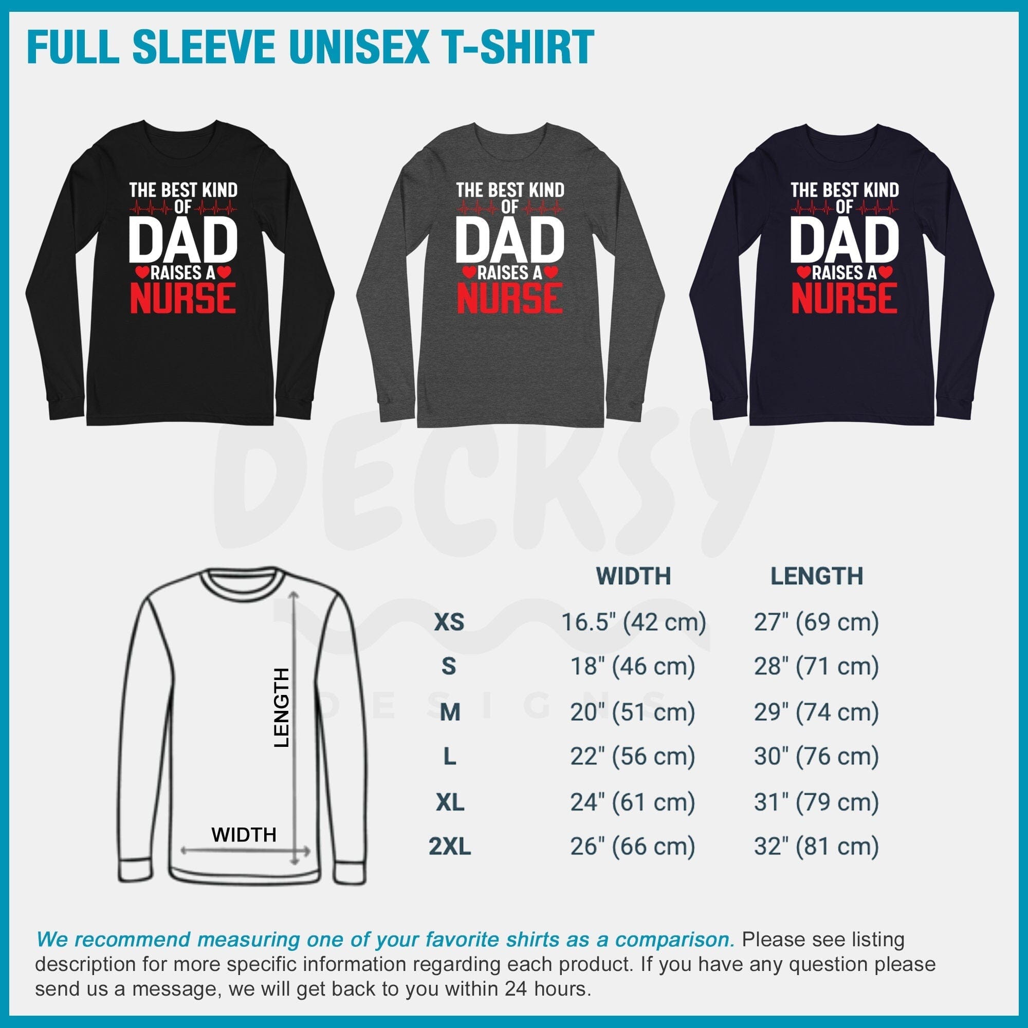 Nurse Dad Shirt, Gift From Nurse Daughter-Clothing:Gender-Neutral Adult Clothing:Tops & Tees:T-shirts:Graphic Tees-DecksyDesigns