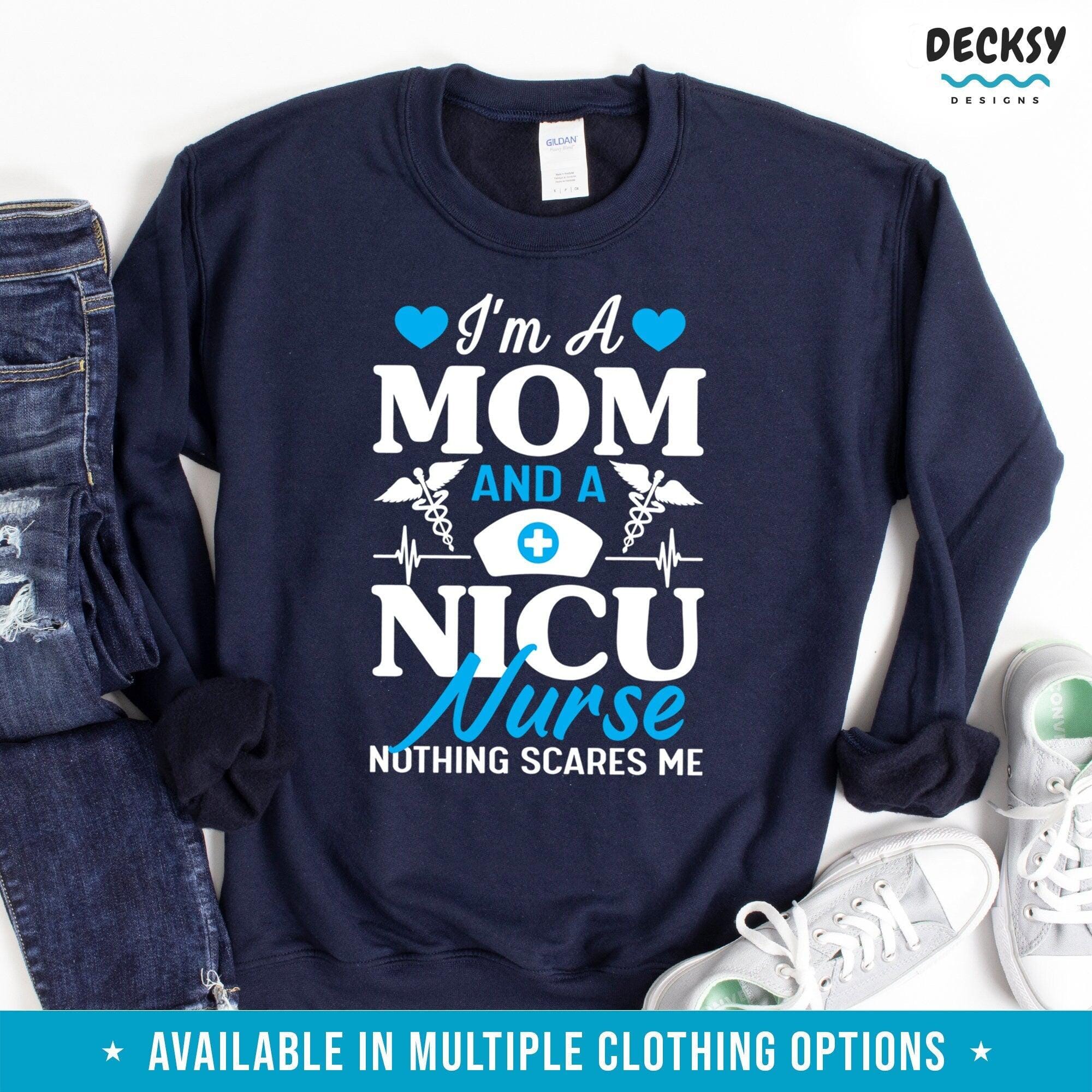 Nurse Mom Shirt, Nicu Nurse Gift For Women-Clothing:Gender-Neutral Adult Clothing:Tops & Tees:T-shirts:Graphic Tees-DecksyDesigns