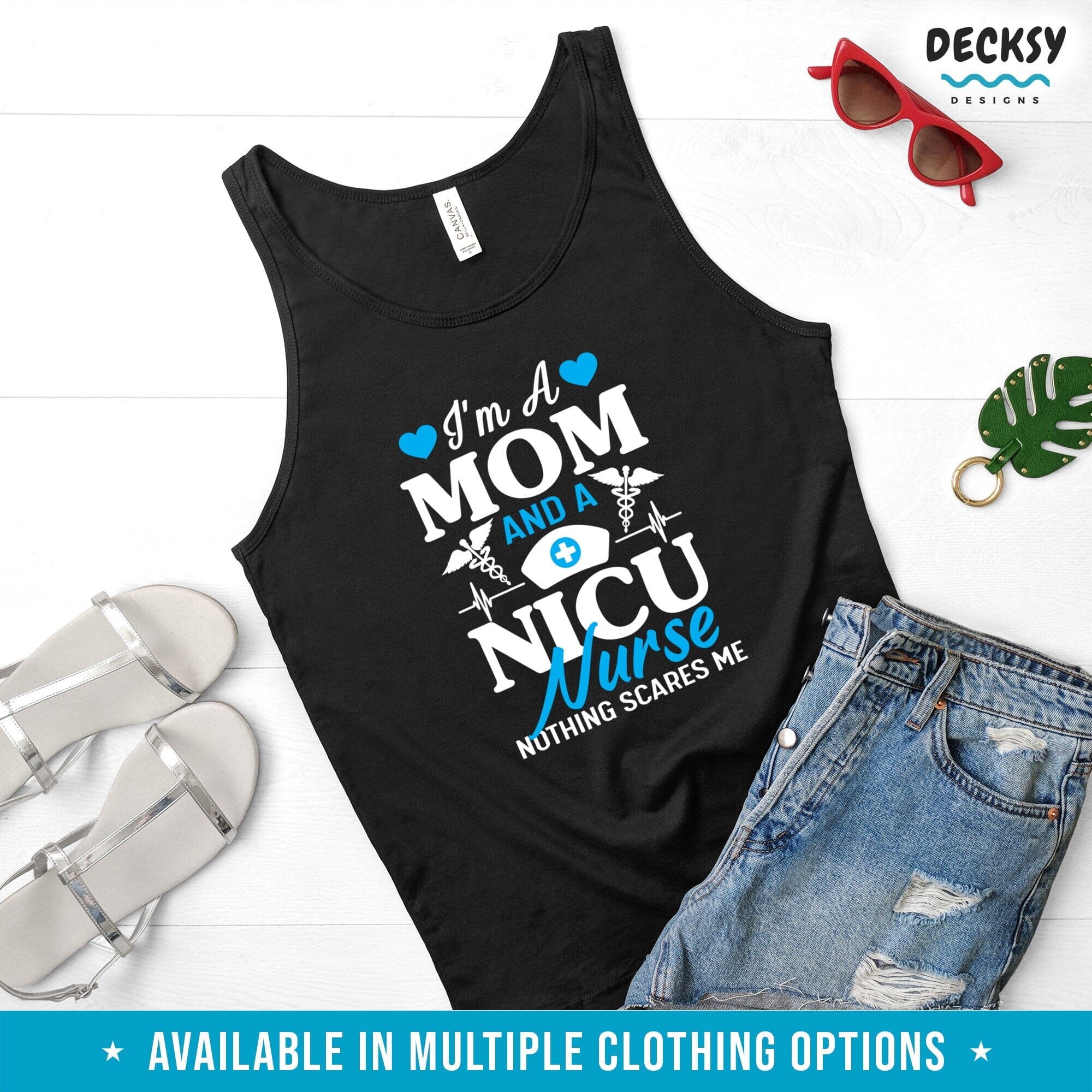 Nurse Mom Shirt, Nicu Nurse Gift For Women-Clothing:Gender-Neutral Adult Clothing:Tops & Tees:T-shirts:Graphic Tees-DecksyDesigns