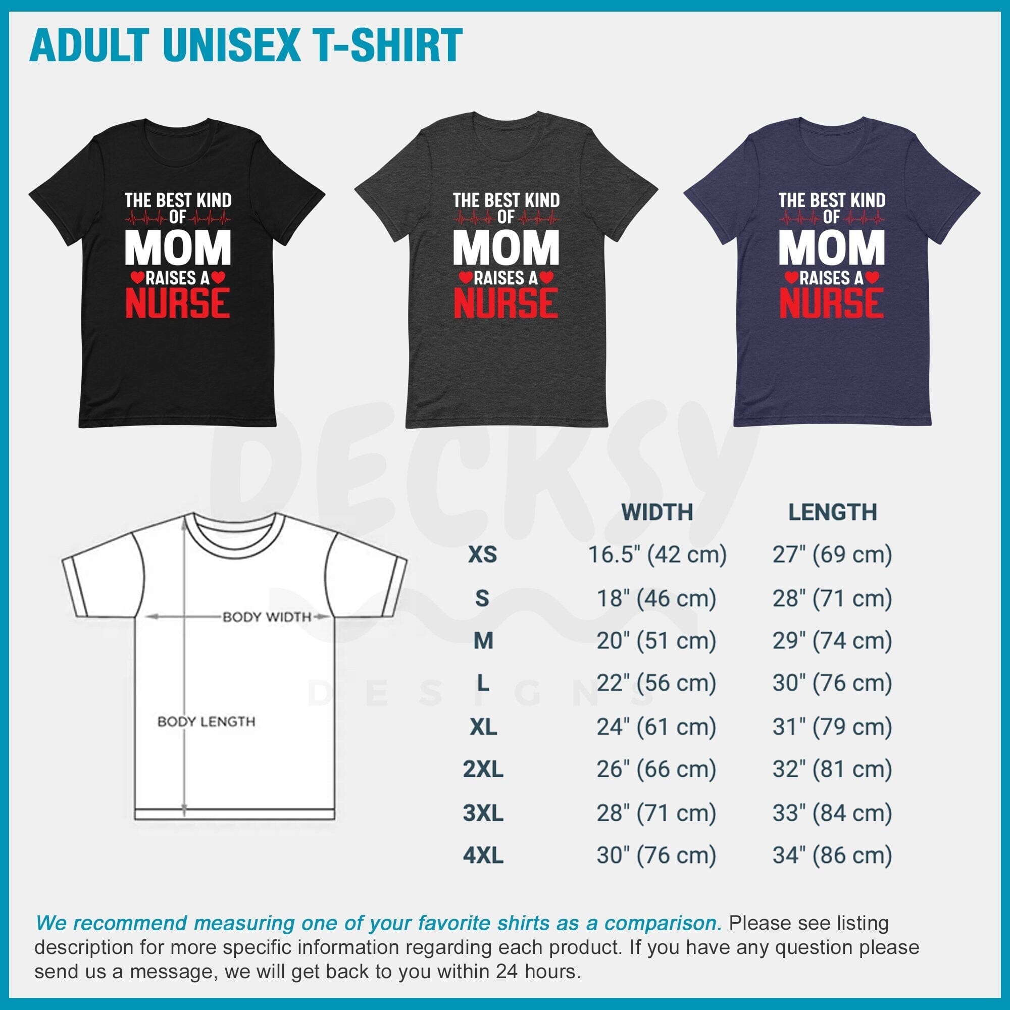 Nurse Mom T-Shirt, Mum Birthday Gift-Clothing:Gender-Neutral Adult Clothing:Tops & Tees:T-shirts:Graphic Tees-DecksyDesigns