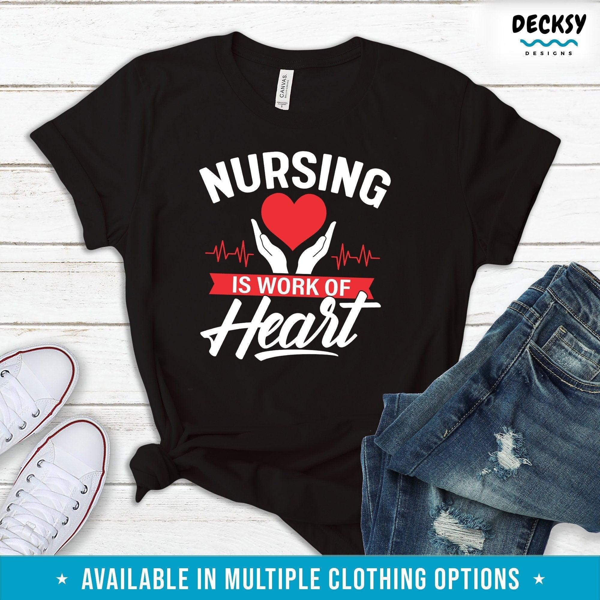 Nurse T Shirt, Nursing Student Gift-Clothing:Gender-Neutral Adult Clothing:Tops & Tees:T-shirts:Graphic Tees-DecksyDesigns