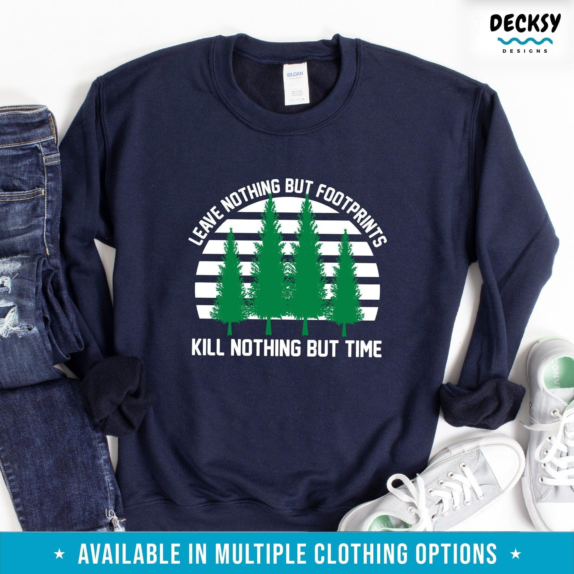 Outdoors Hiker Shirt, Camping Gift-Clothing:Gender-Neutral Adult Clothing:Tops & Tees:T-shirts:Graphic Tees-DecksyDesigns