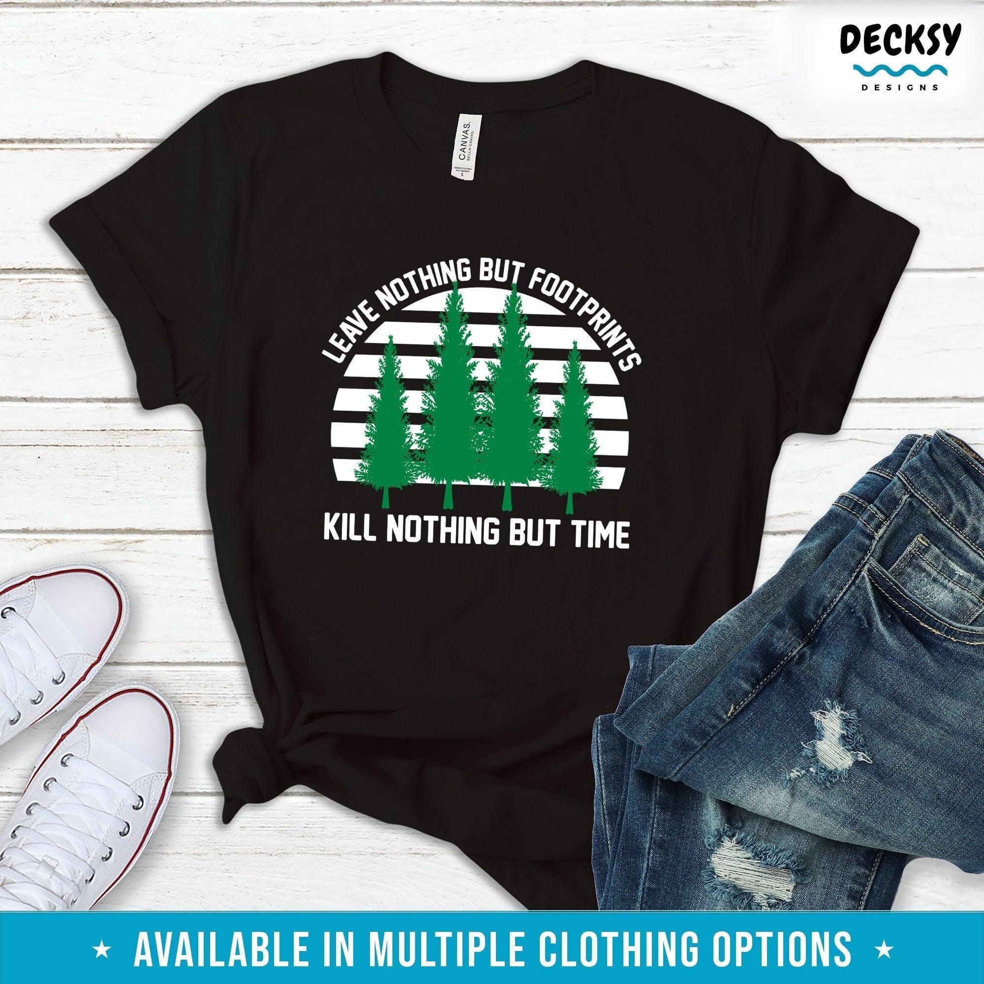 Outdoors Hiker Shirt, Camping Gift-Clothing:Gender-Neutral Adult Clothing:Tops & Tees:T-shirts:Graphic Tees-DecksyDesigns