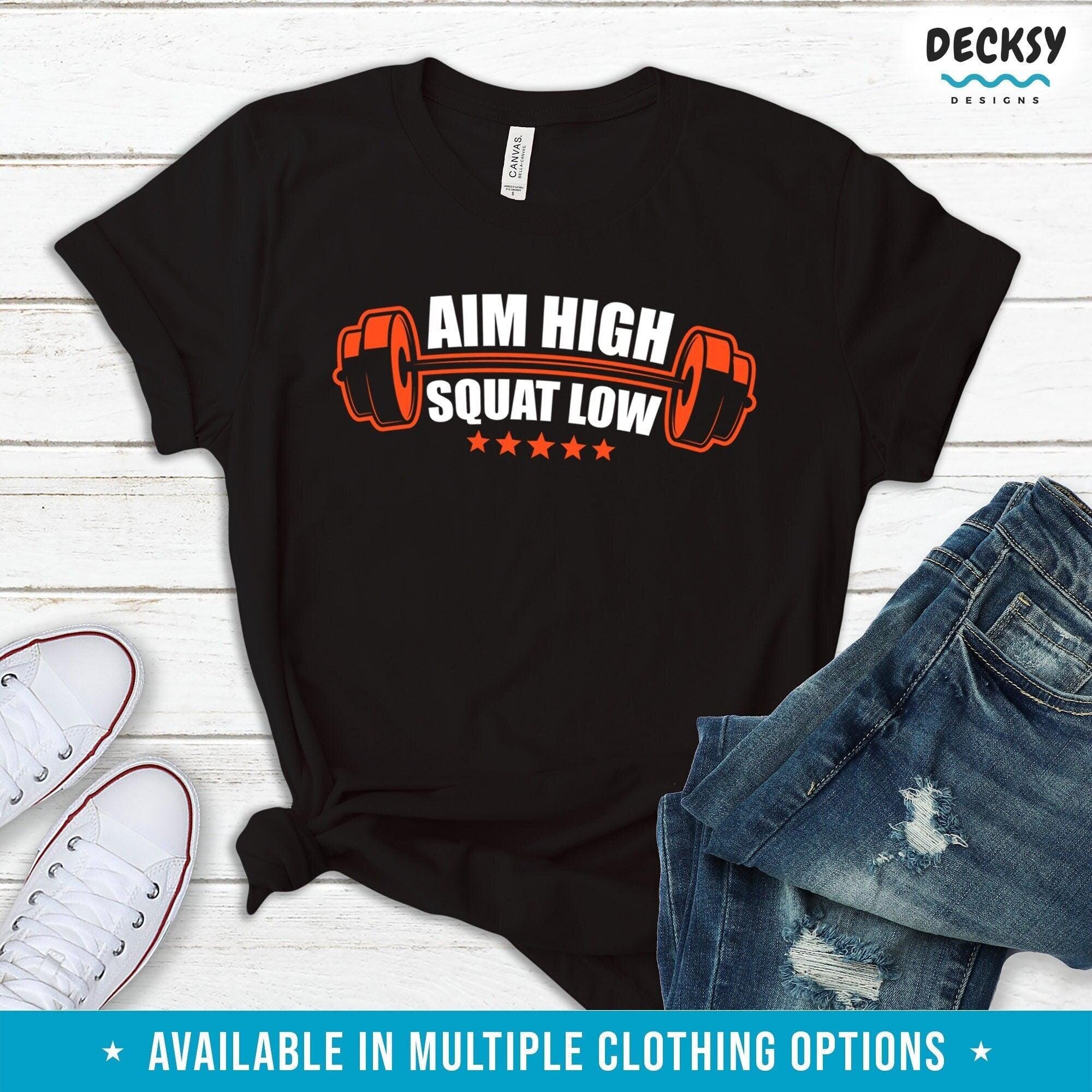 Personal Trainer Shirt, Squats Workout Motivation Gift-Clothing:Gender-Neutral Adult Clothing:Tops & Tees:T-shirts:Graphic Tees-DecksyDesigns