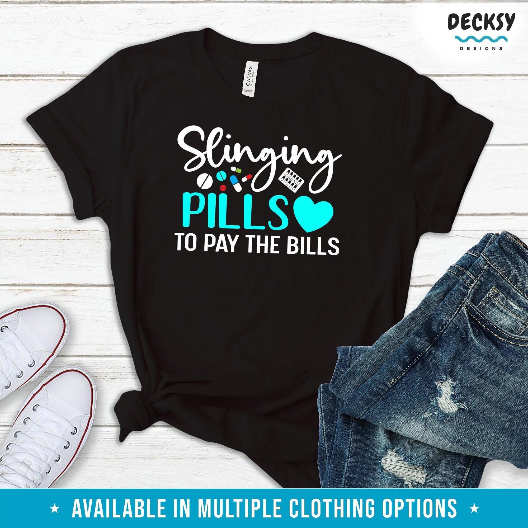 Pharmacist Tshirt, Gift for Pharmacy Tech-Clothing:Gender-Neutral Adult Clothing:Tops & Tees:T-shirts:Graphic Tees-DecksyDesigns