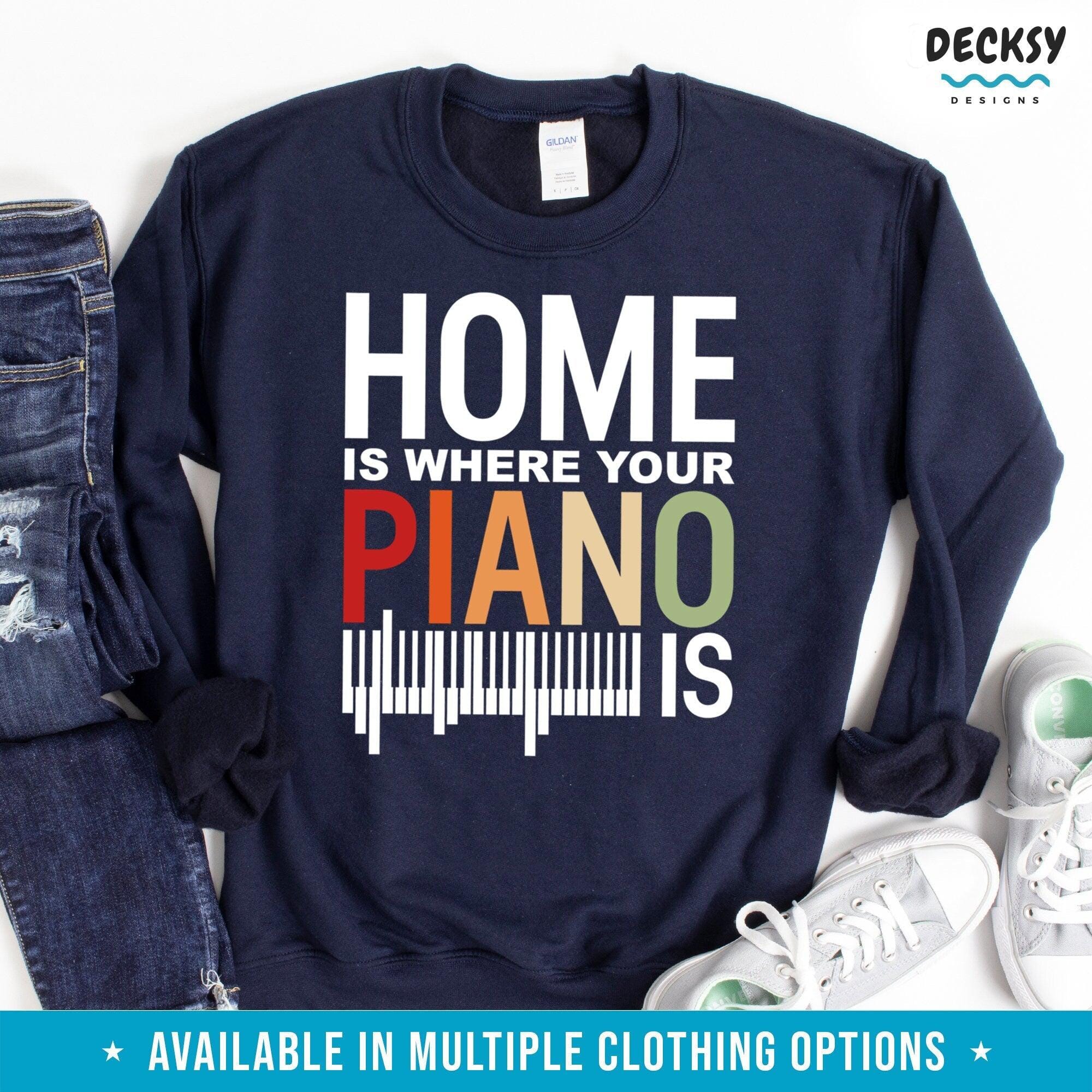 Piano shirt, Pianist Gift-Clothing:Gender-Neutral Adult Clothing:Tops & Tees:T-shirts:Graphic Tees-DecksyDesigns