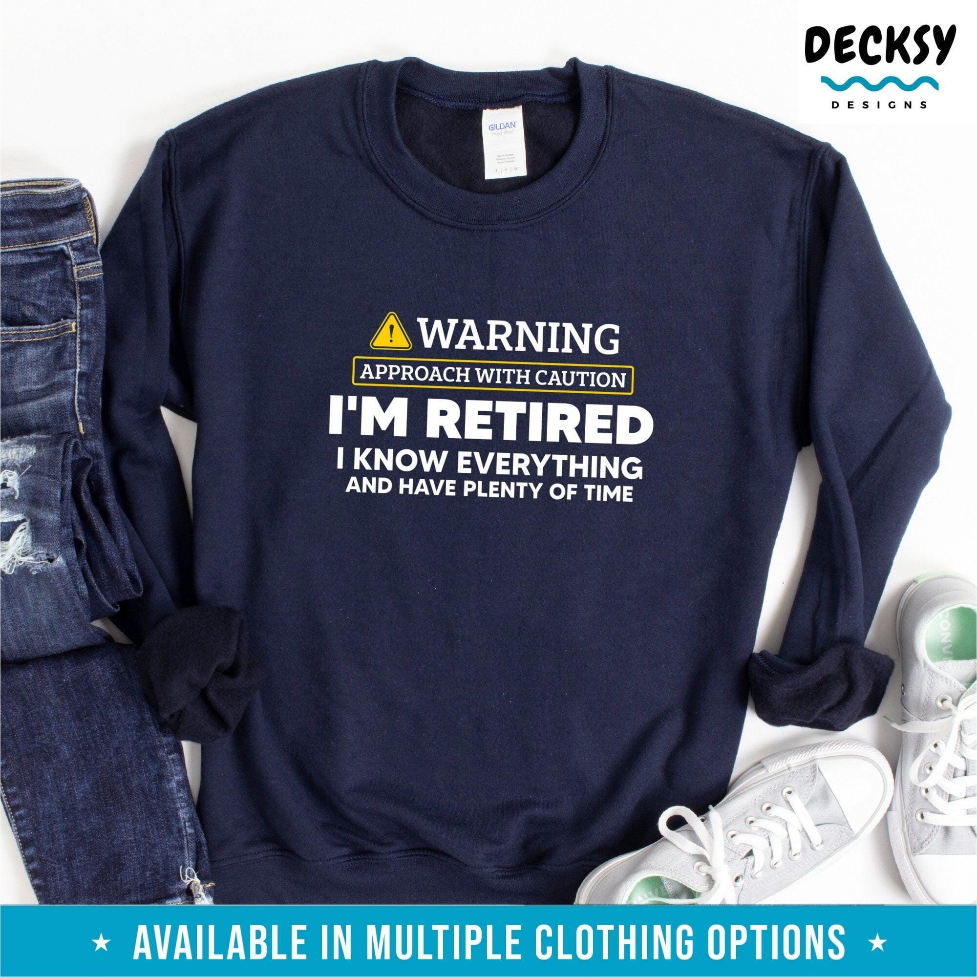 Retirement T Shirt, Retired Gift For Men & Women-Clothing:Gender-Neutral Adult Clothing:Tops & Tees:T-shirts:Graphic Tees-DecksyDesigns