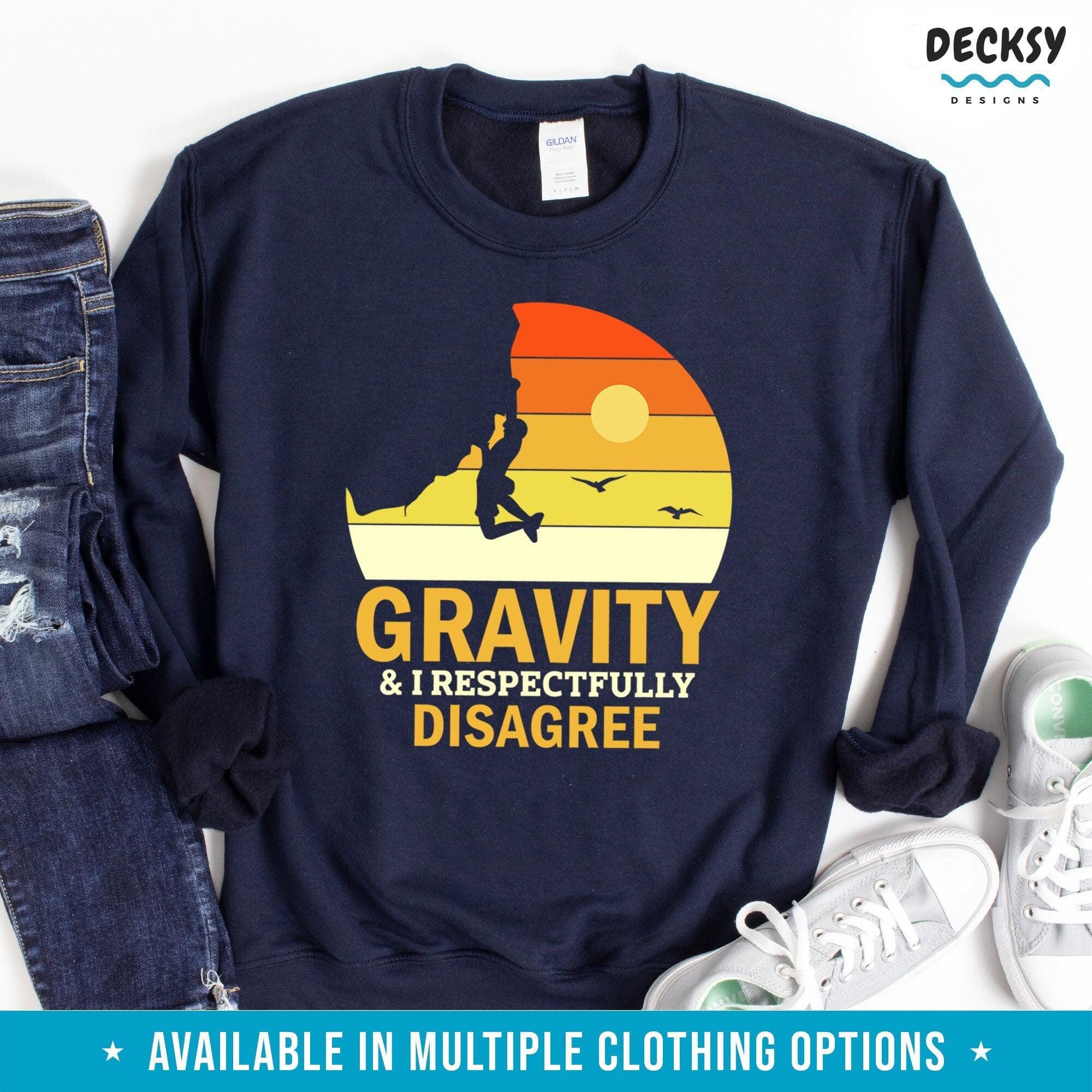 Rock Climbing Shirt, Mountain Climber Gift-Clothing:Gender-Neutral Adult Clothing:Tops & Tees:T-shirts:Graphic Tees-DecksyDesigns