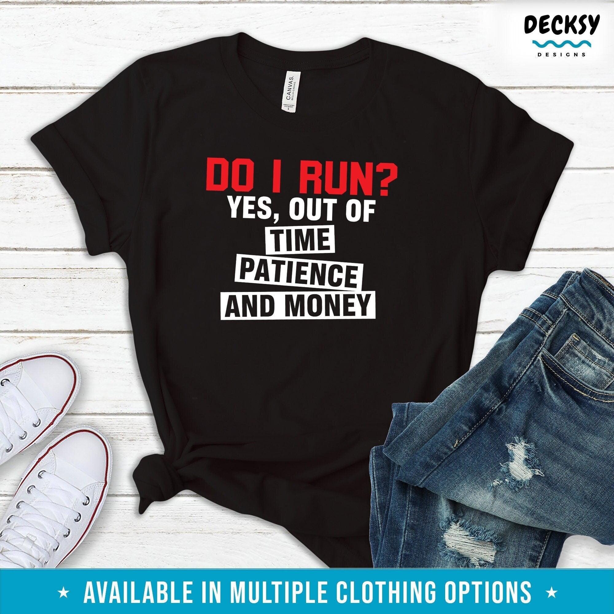 Running Shirt, Runner Gift-Clothing:Gender-Neutral Adult Clothing:Tops & Tees:T-shirts:Graphic Tees-DecksyDesigns