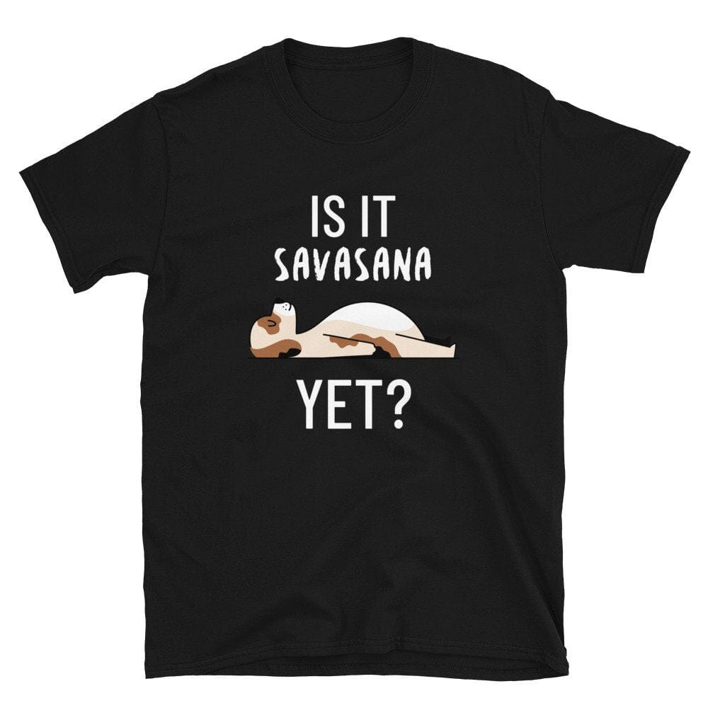 Savasana Shirt, Funny Yoga Gift-Clothing:Gender-Neutral Adult Clothing:Tops & Tees:T-shirts:Graphic Tees-DecksyDesigns