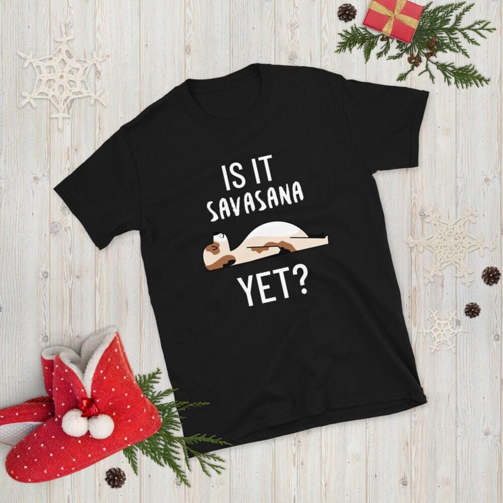 Savasana Shirt, Funny Yoga Gifts-Clothing:Gender-Neutral Adult Clothing:Tops & Tees:T-shirts:Graphic Tees-DecksyDesigns