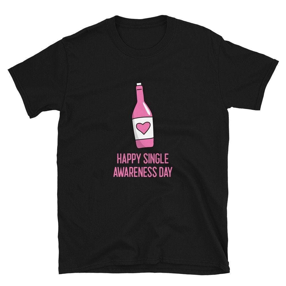 Single Awareness Day, Valentines Day Gift-Clothing:Gender-Neutral Adult Clothing:Tops & Tees:T-shirts:Graphic Tees-DecksyDesigns