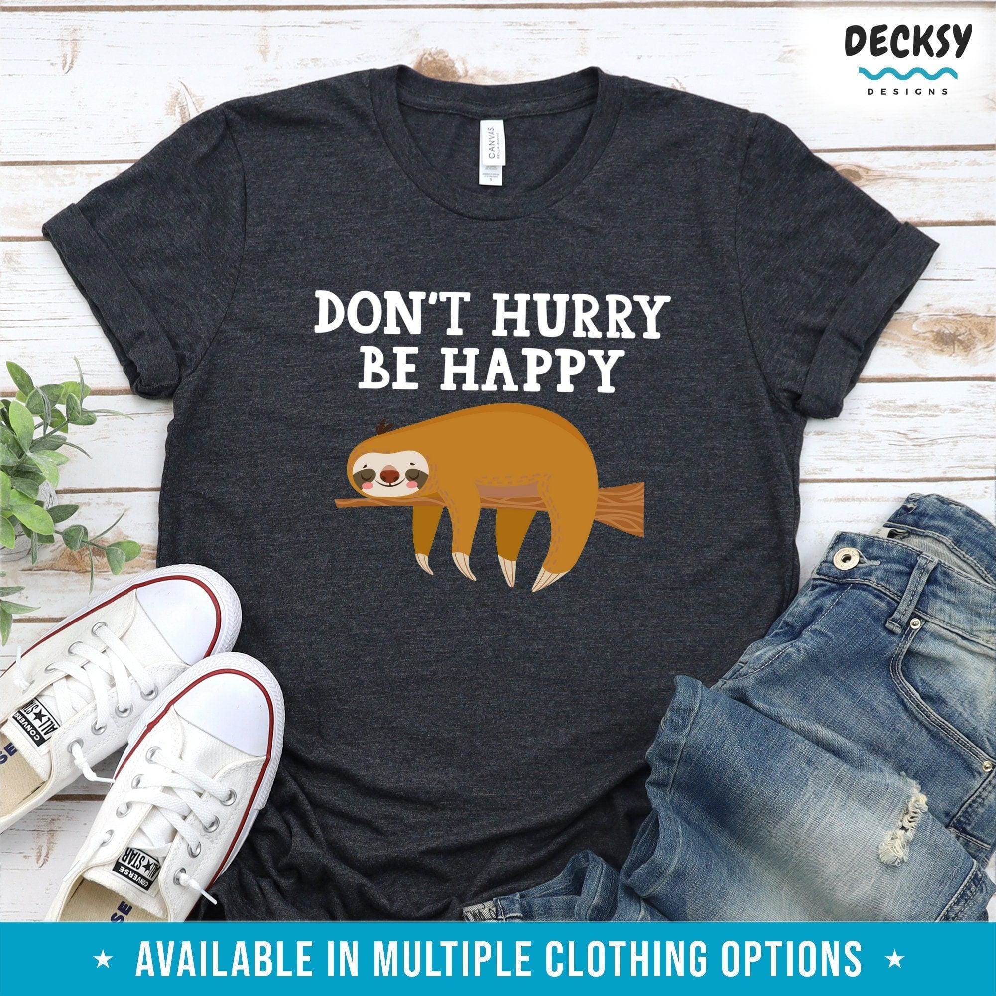 Sloth Mode Shirt, Cute Animal Lover Gift-Clothing:Gender-Neutral Adult Clothing:Tops & Tees:T-shirts:Graphic Tees-DecksyDesigns