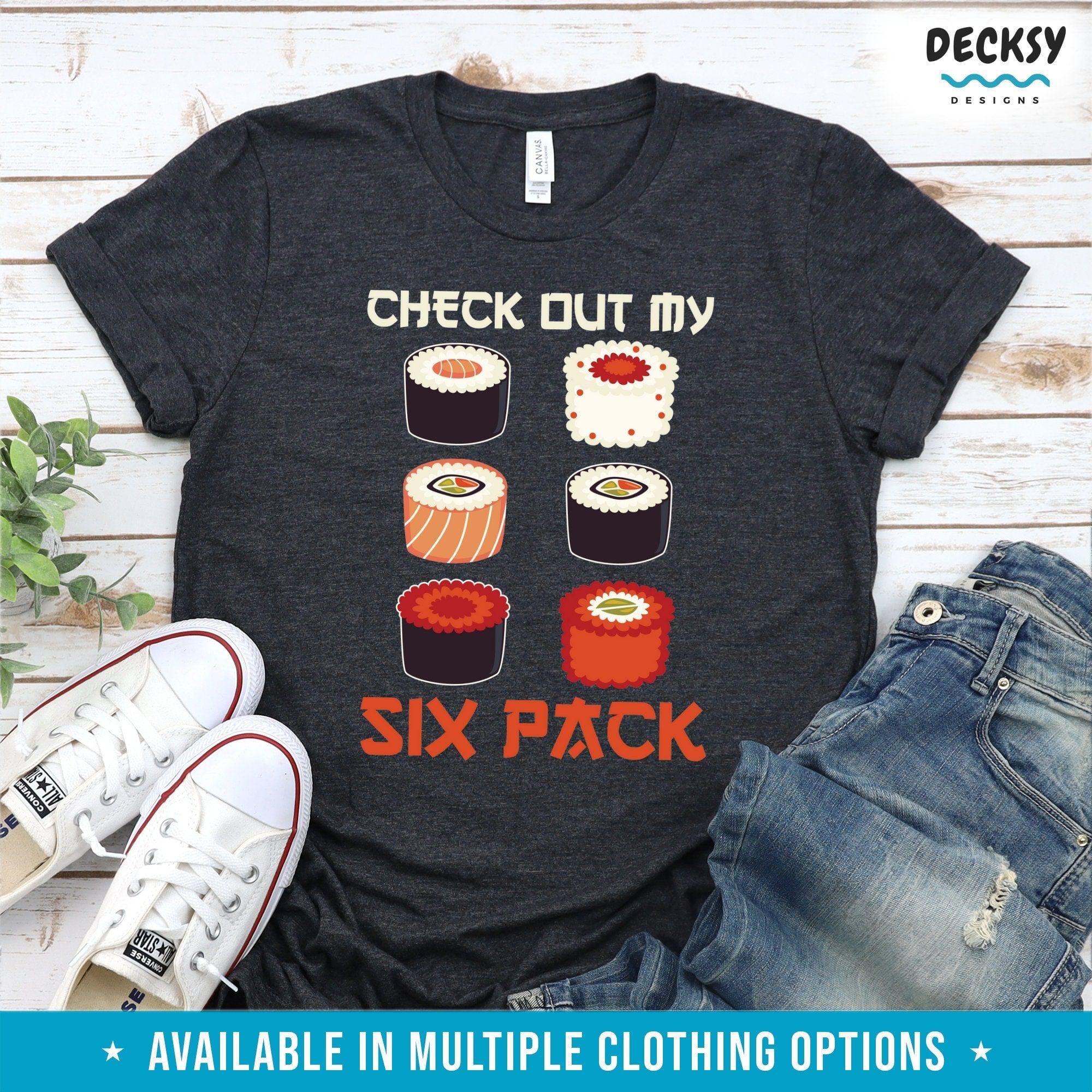 Sushi Shirt, Food Lover Gift-Clothing:Gender-Neutral Adult Clothing:Tops & Tees:T-shirts:Graphic Tees-DecksyDesigns