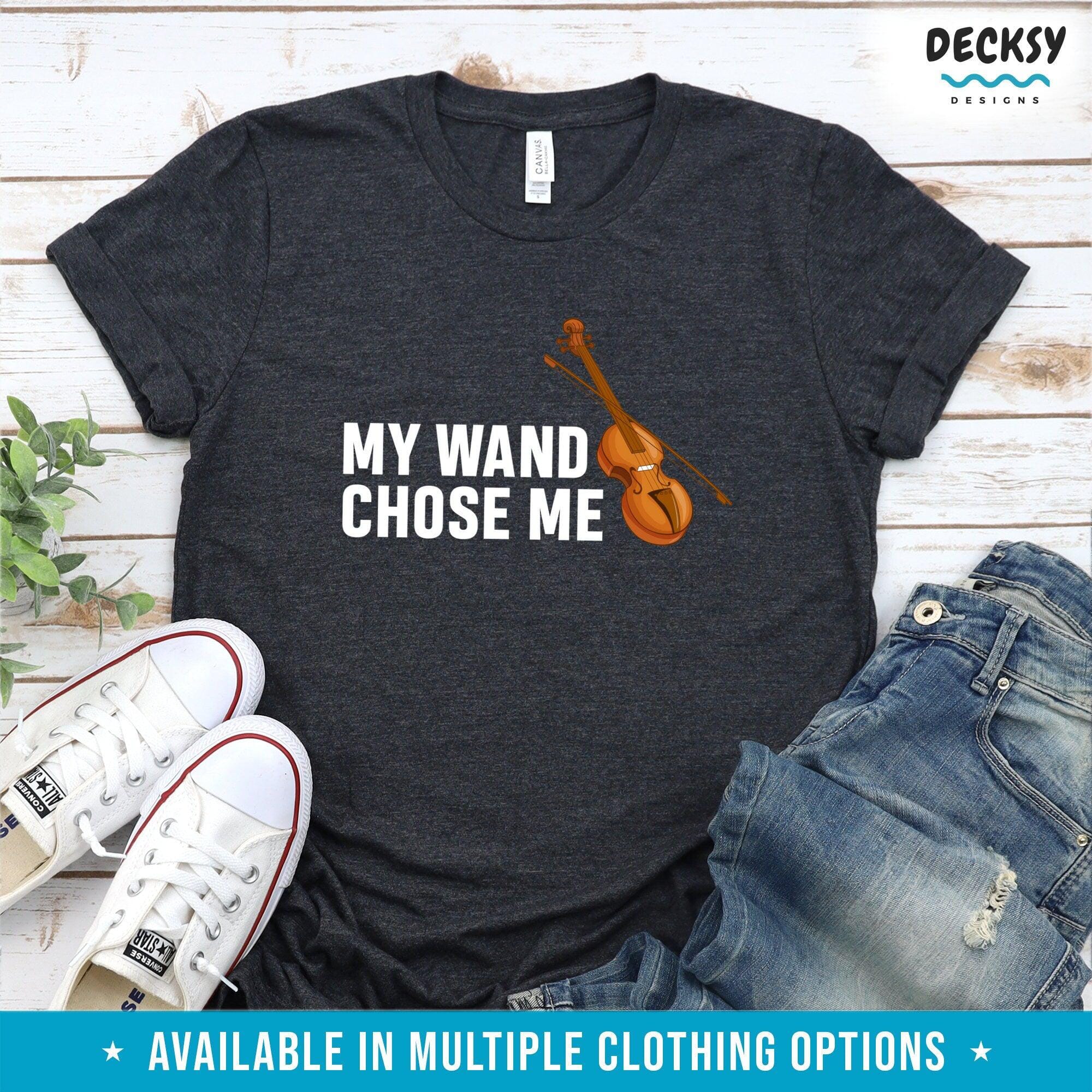 Violin Player Tshirt, Violinist Gift-Clothing:Gender-Neutral Adult Clothing:Tops & Tees:T-shirts:Graphic Tees-DecksyDesigns