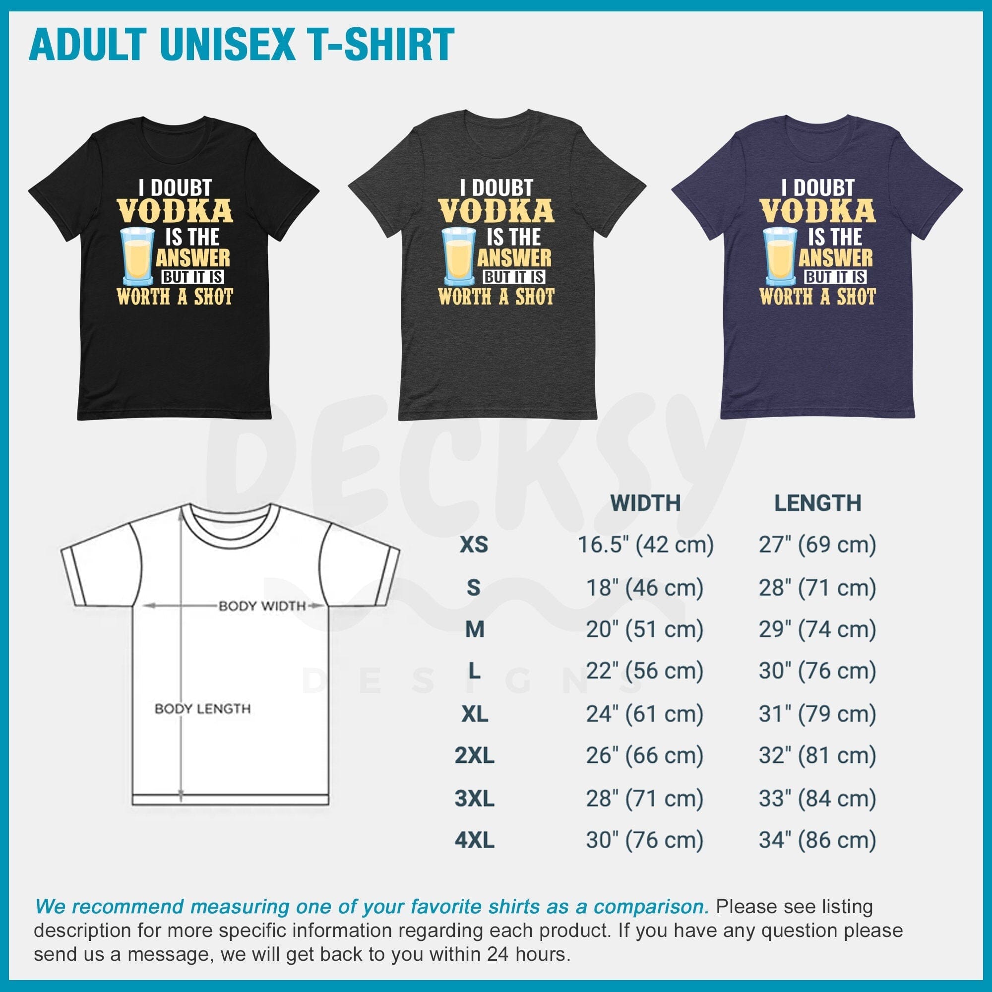 Vodka Shirt, Funny Drinking Gifts-Clothing:Gender-Neutral Adult Clothing:Tops & Tees:T-shirts:Graphic Tees-DecksyDesigns