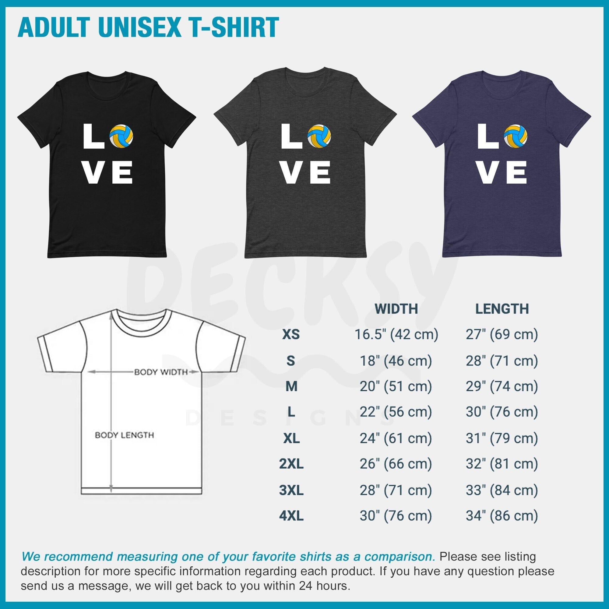 Volleyball Love Shirt, Gift for Volleyball Player-Clothing:Gender-Neutral Adult Clothing:Tops & Tees:T-shirts:Graphic Tees-DecksyDesigns