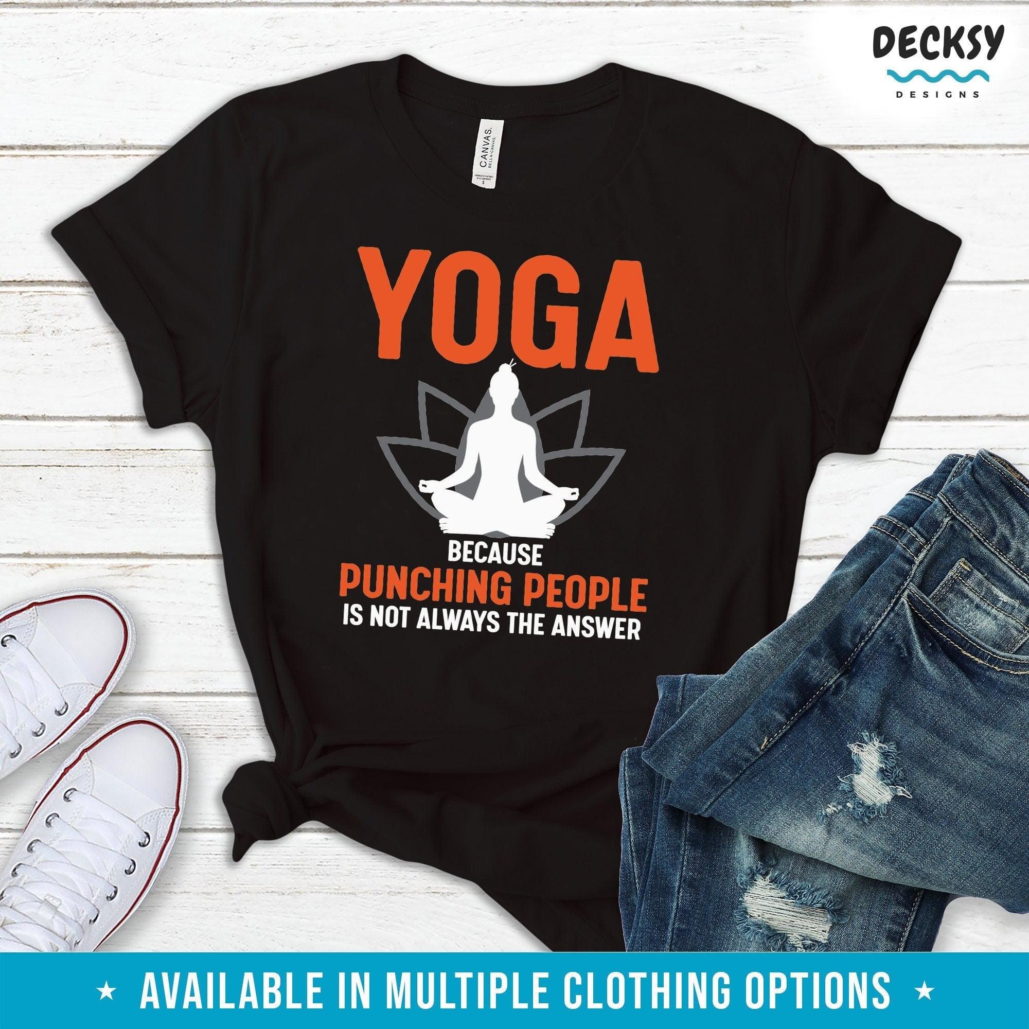 Yoga Shirt, Yogi Gifts-Clothing:Gender-Neutral Adult Clothing:Tops & Tees:T-shirts:Graphic Tees-DecksyDesigns