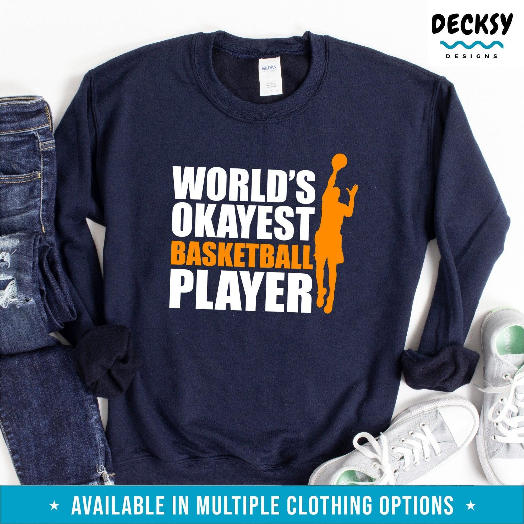 Basketball Shirt, Funny Basketball Lover Gift-Clothing:Gender-Neutral Adult Clothing:Tops & Tees:T-shirts:Graphic Tees-DecksyDesigns