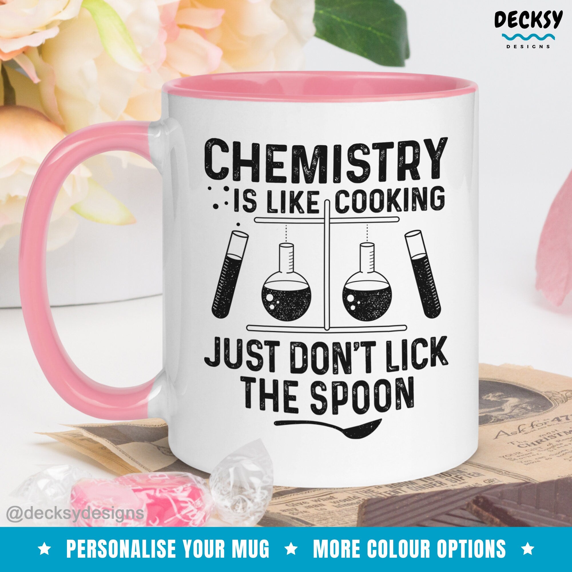 Chemistry Gift, Chemistry Mug, Funny Scientist Mug, Science Student Teacher Gift, Custom Organic Chemistry Mug, Chemistry Professor Gift Mugs by DecksyDesigns