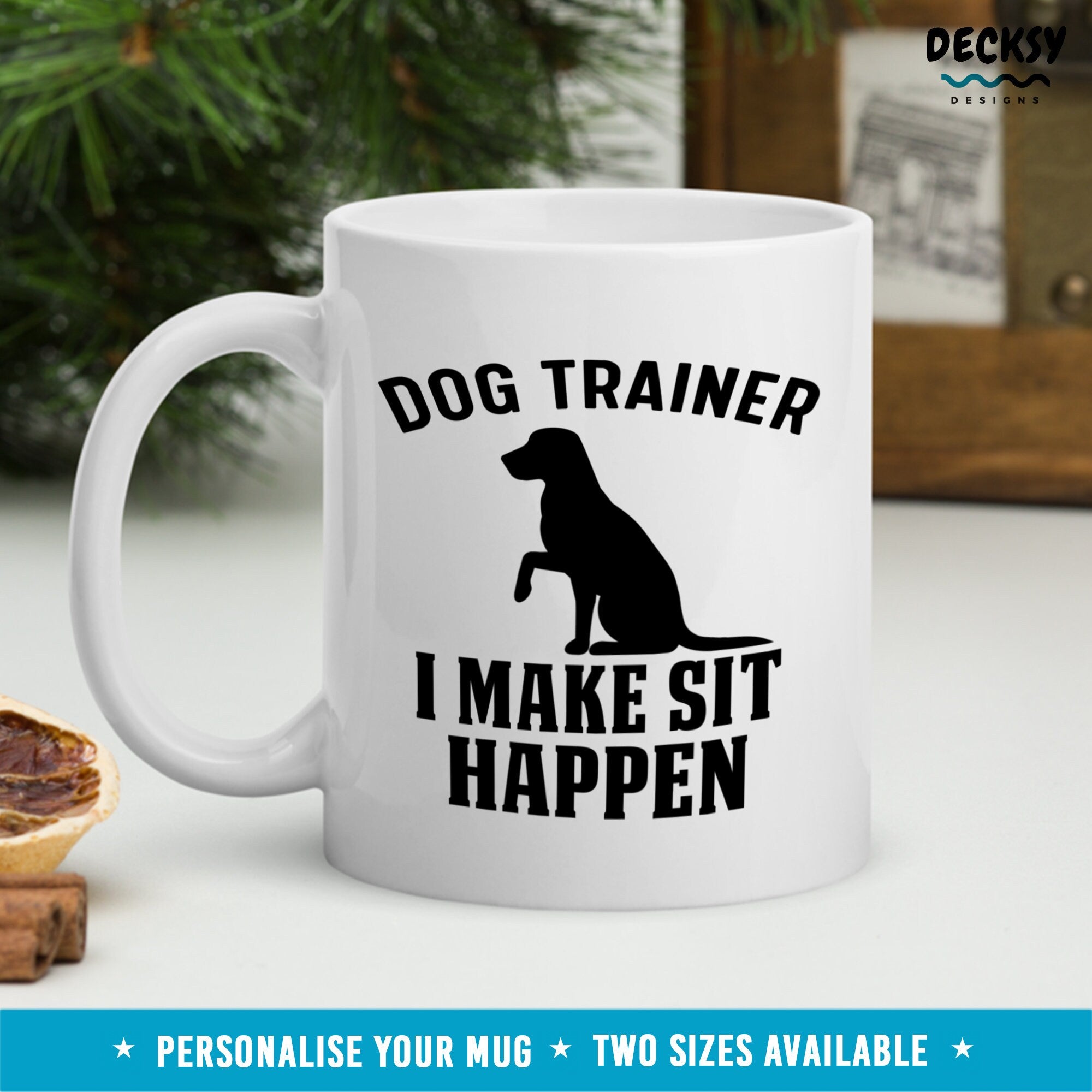 Dog Trainer Mug, Gift For Dog Groomer, Dog Walker Mug, Custom Dog Training Gift, Personalised Dog Trainer Gift, Dog Obedience Instructor Mug Mugs by DecksyDesigns