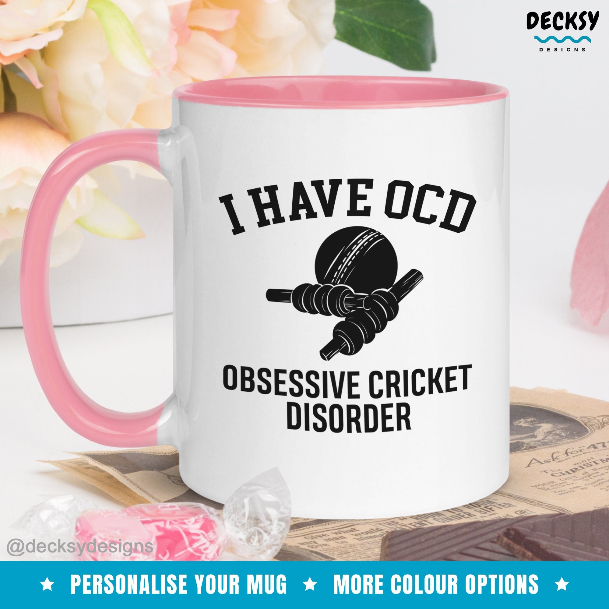 Cricket Mug, Gift For Cricketer, Personalised Gifts, Funny Birthday Gift, Cricket Lover Gifts, Cricket Player Mug, Custom Cricket Coffee Mug Mugs by DecksyDesigns